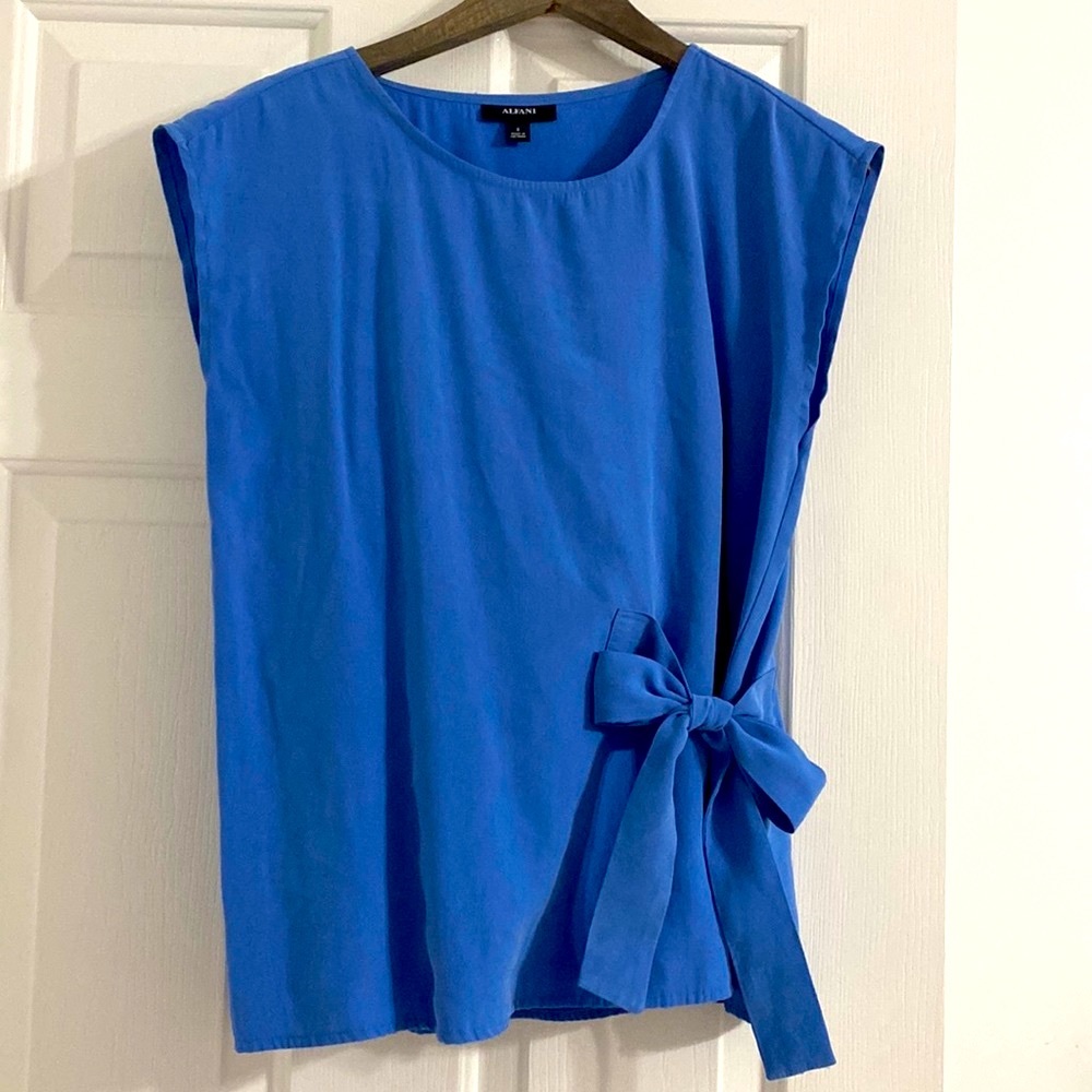 Alfani Blouse Periwinkle Blue Sz S
